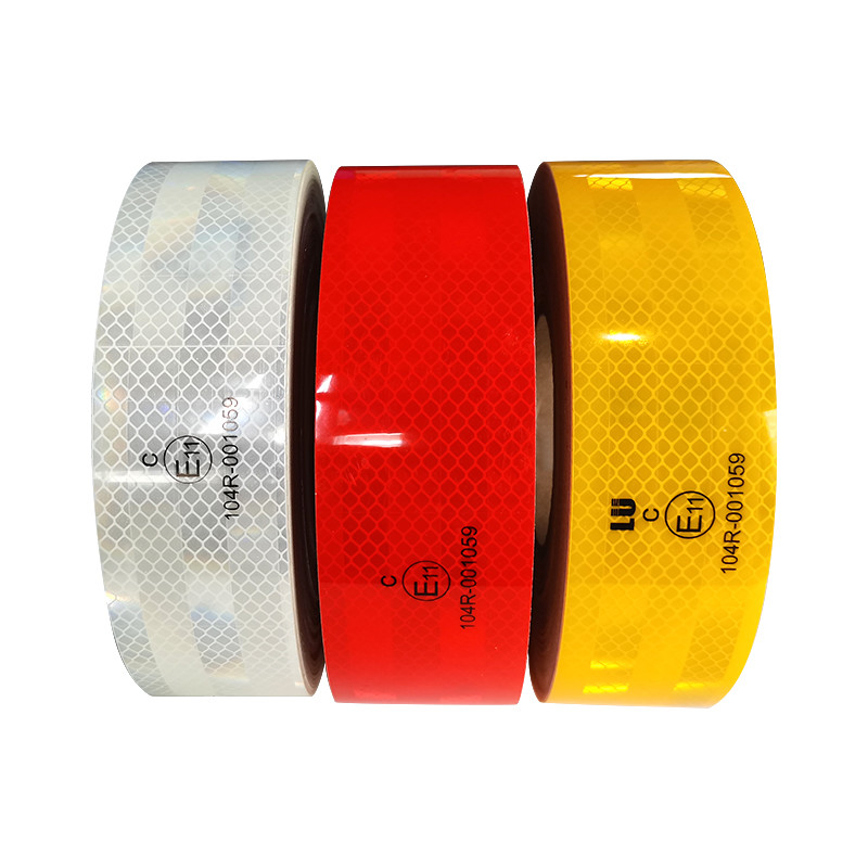 Waterproof Reflective Safety Tape 2 Inch Wide 150Ft Length- Red, White & Yellow for Trucks