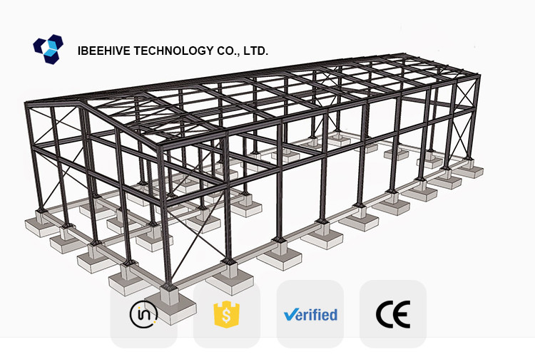 Warehouse Structure Q235, Q345 Prefabricated Warehouse Steel Structure