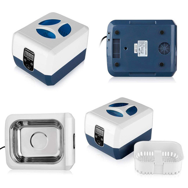 VGT-1200 Ultrasonic Jewelry Cleaner 1.3L Removable Cleaning Basket 40kHz 60W