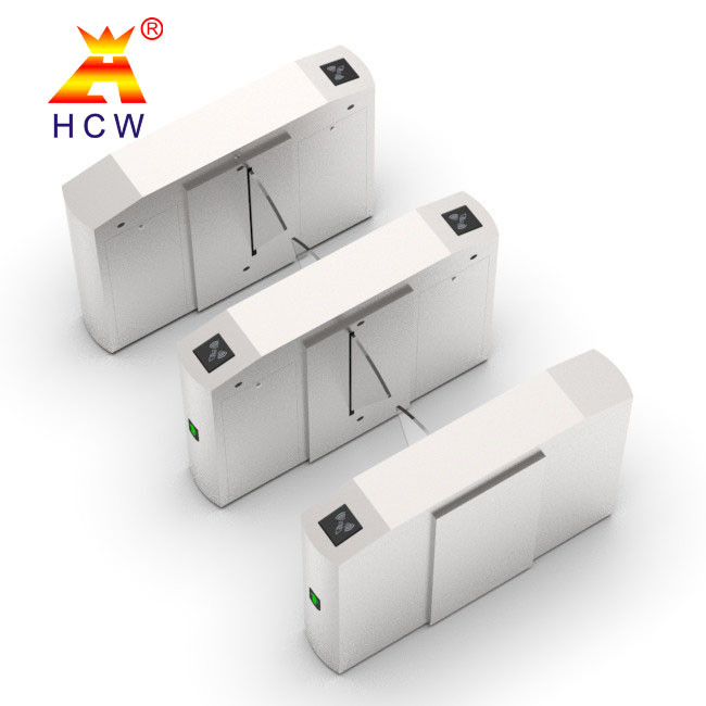 RS485 Interface Retractable Flap Barrier QR Code Turnstile 25W