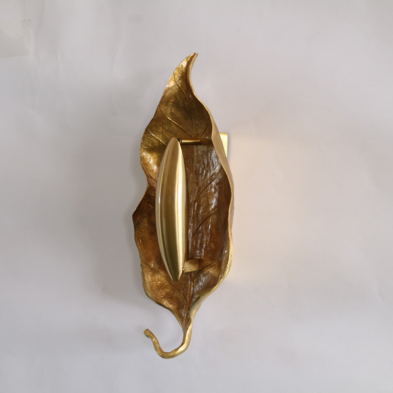 Modern Leaf Wall Light Contemporary Style Home Decoration Lighting