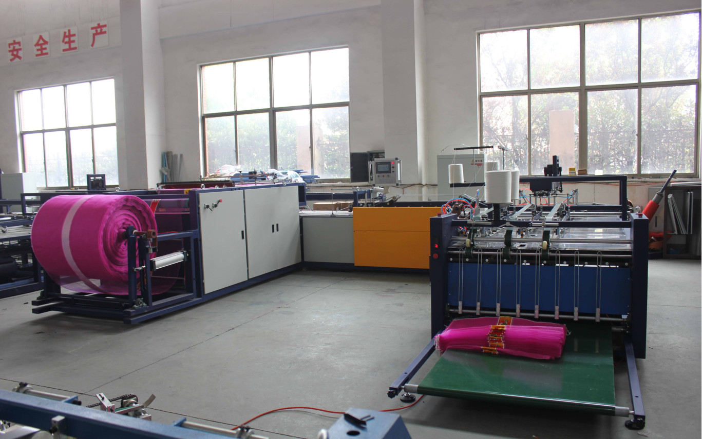 Automatic Cutting Leno Bag Production Line L Sewing Machine