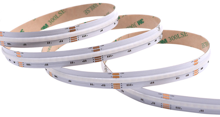 IP20 Rgbw Rgb Cob Led Strip Light 12V 24V Pixel Flexible Emitting Addressable Cob led strip