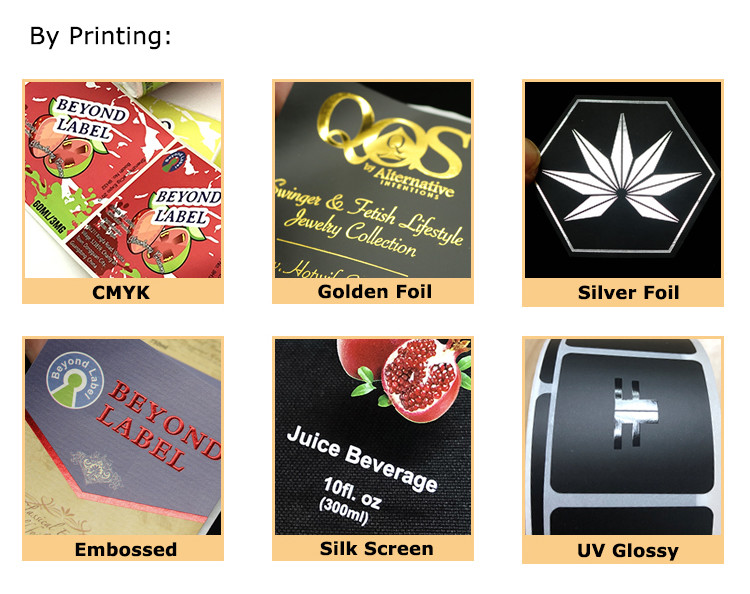 Round 5cm Diameter Gold Foil Stickers Weather Resistant UL approved
