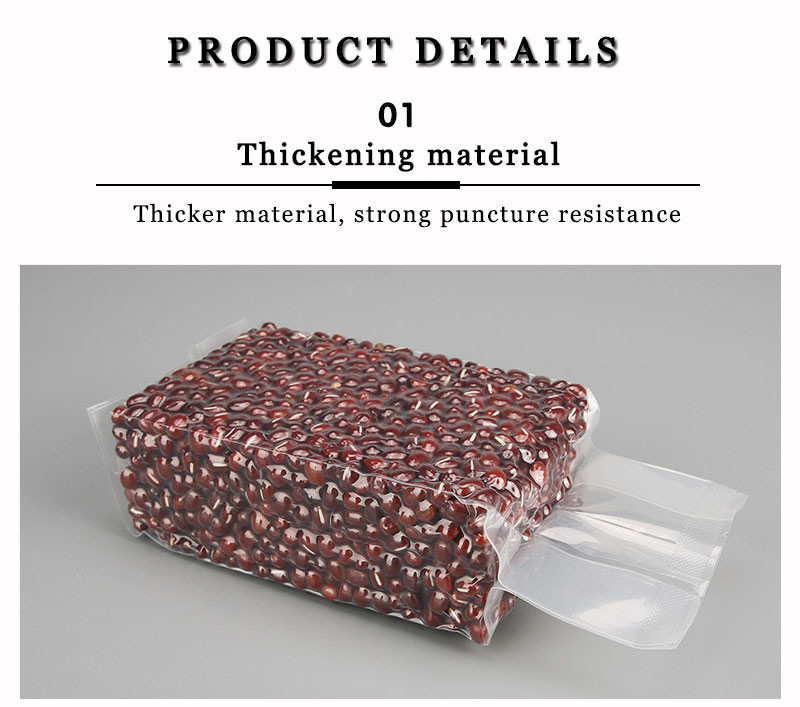Clear Plastic Vac Pack Bags Food Vacuum Packing Pouch Rice Brick Bags GRS BRC