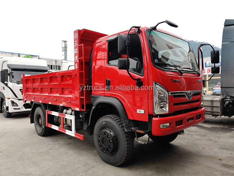 190hp Dongfeng Cargo Truck and 5 Ton Volume Sand Tipper Truck for Engineering Transport