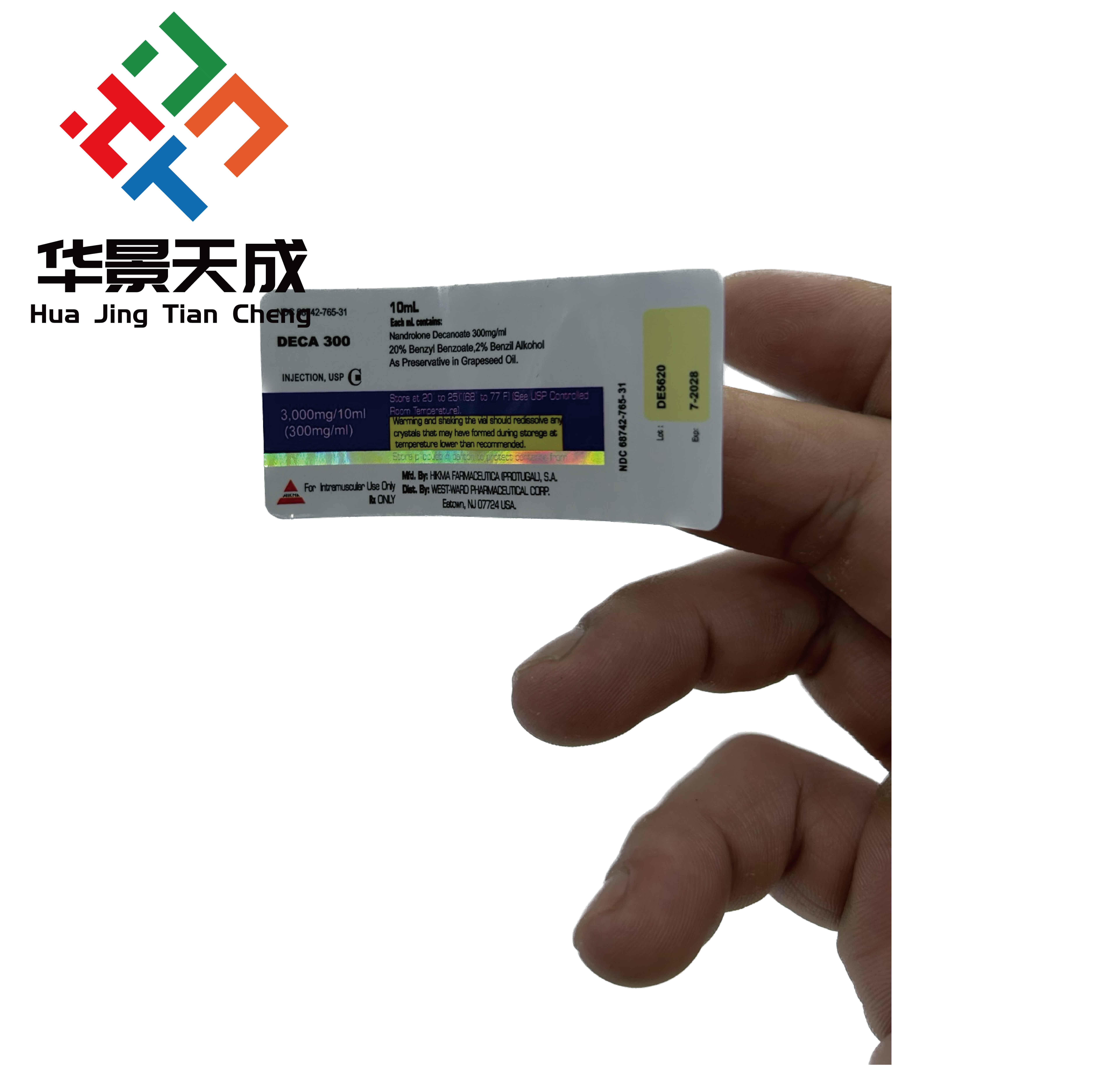 Customized Bottle Sticker Label With Permanent Adhesive For High Standards