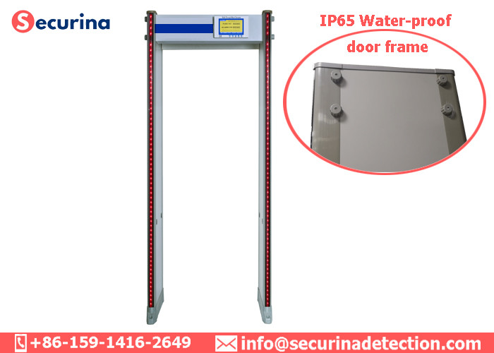 Exhibition Railway Station Door Frame Metal Detector 33 Zones Checkpoint 50/60Hz