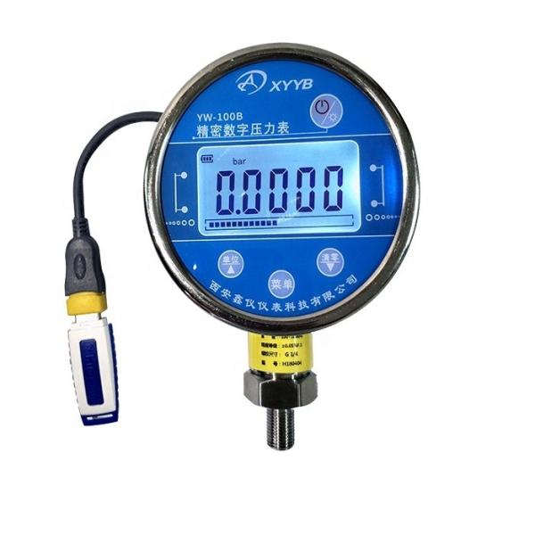 YW - 100C Calibration Pressure Gauge Stainless Steel Data Logging Pressure Gauge