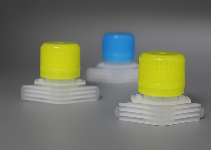 Eco Friendly PE Plastic Pilfer Proof Pour Spout Covers For Laundry Liquid Pouch