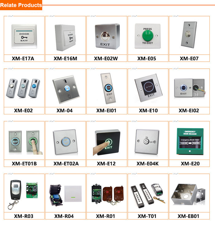 ET02A Access Control Exit Button , Weatherproof Push To Exit Button