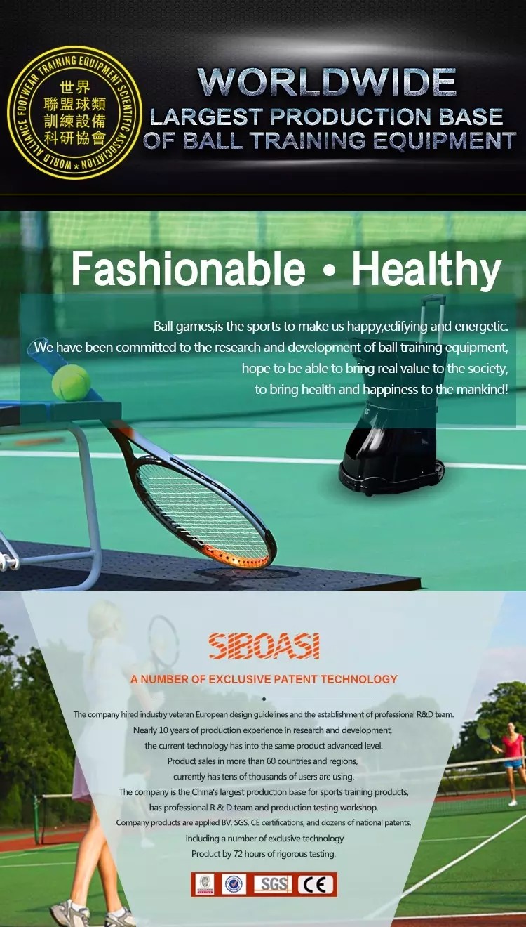 Portable S3015 Lawn Tennis Practice Machine 150 Balls For Beginner