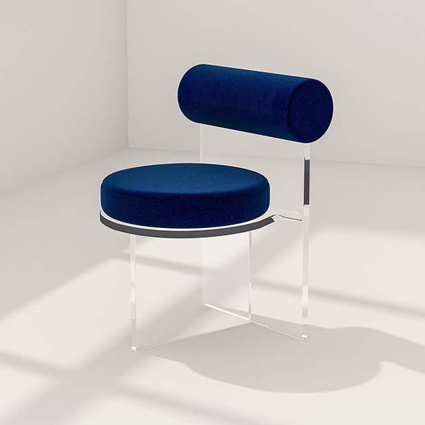 Space Saving Custom Acrylic Furniture Acrylic Makeup Chair Lucite Dining Chairs