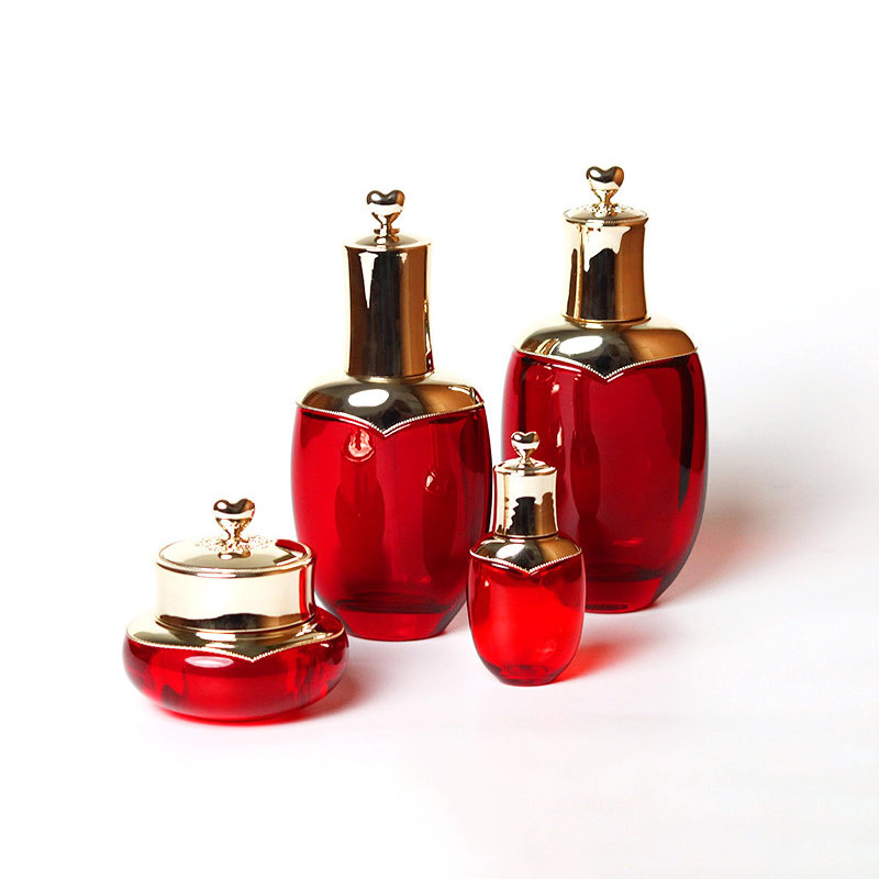 Screw Cap 25ml 150ml Crystal Cosmetic Glass Bottles