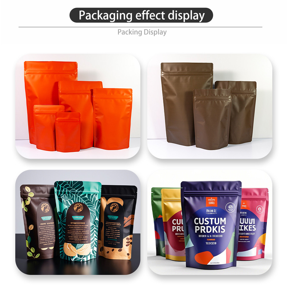 Premium Dessert Packaging Bags Food Grade Leakproof Composite Plastic Pouches With Custom Sizes & Printing FDA SGS Certified Bulk Supply