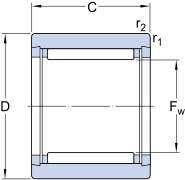 Needle roller bearings NKI60/35 Size 60*82*35 mm Weight 0.55kg