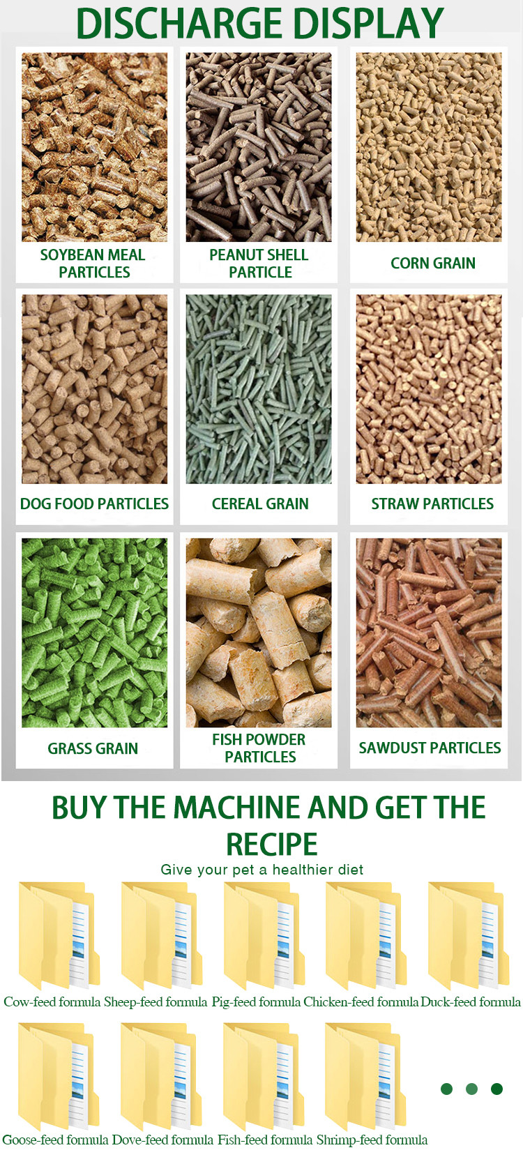 Stainless Steel Animal Feed Grinding Machine 10mm Electric Feed Grinder