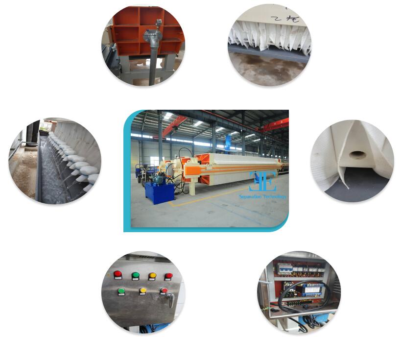 Manual Plate Frame Filter Press 4m2 for Wastewater Treatment