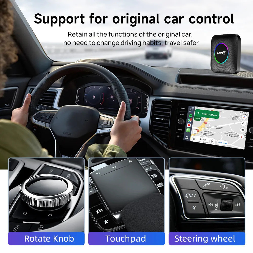 CPC200-Tbox Ambient USB Ai Box Wireless Adapater Carplay Android 13.0 Compatible 2016-2022 With Wired Carplay Car