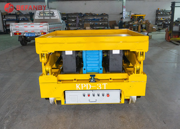 SGS Q235 Material Handling 1000T Motorized Rail Cart