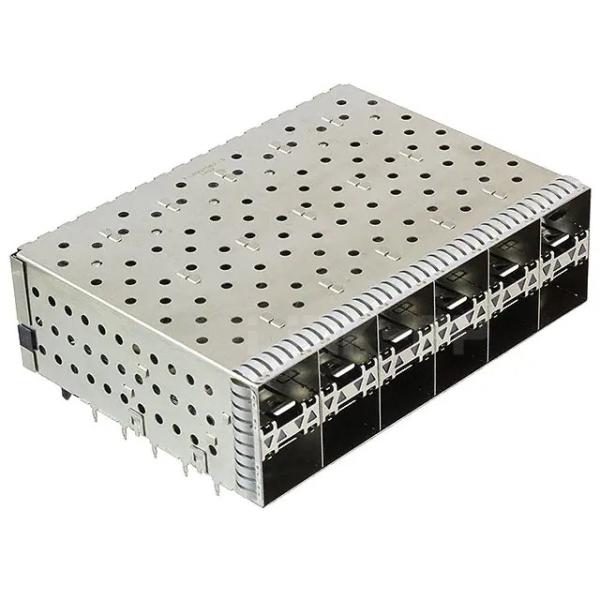 TE 2007562-5 SFP+ Cage Assembly 2x6 Port With Integrated Connector Included