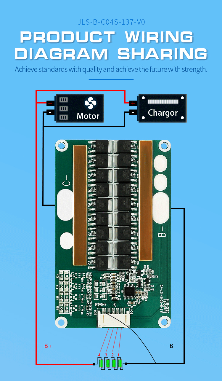Lfp Battery Bms For Electric Scooter , 4S 12V 10A-80A Lithium Battery Management Systems