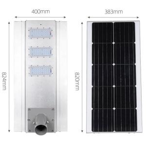 China 4000K/6000K CCT LED Solar Street Light with PIR Sensor and Lithium Battery on sale