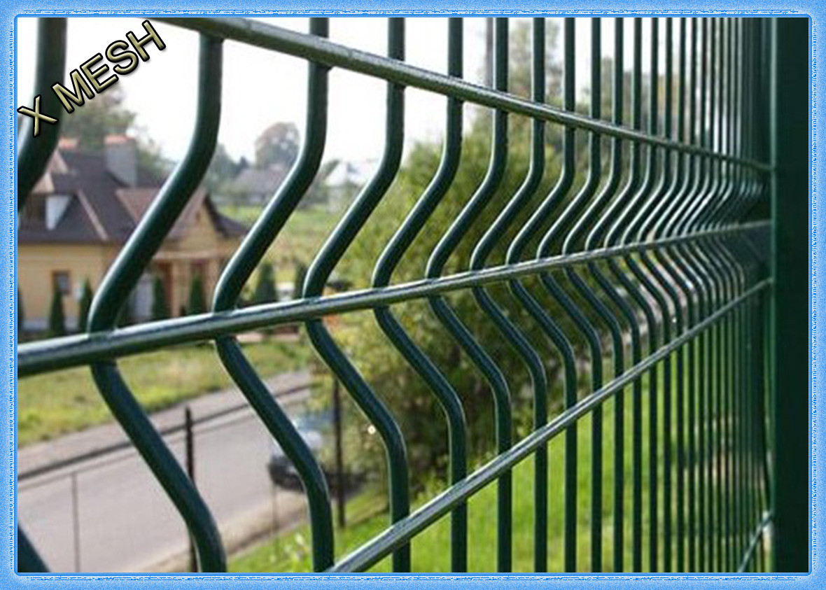 V Shape Heavy Gauge Wire Mesh Panels PVC Coated 2.5m W X 2.2m H Weather Proof