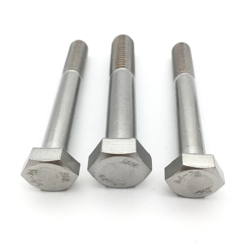 Stainless Steel 304 316 316L DIN 931 DIN 933 1/6 Hexagon Head Bolts SS Bolts Nuts Hex Bolt