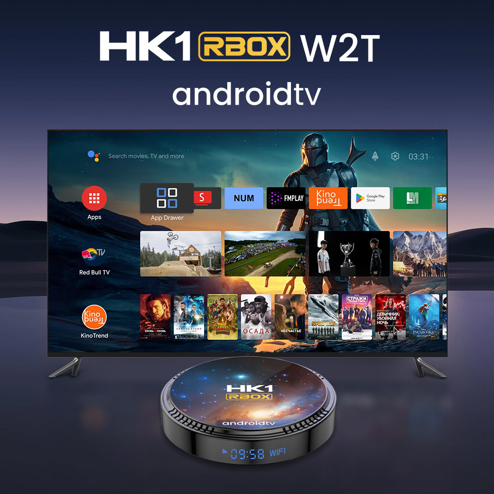 HK1 Rbox W2T IPTV International Box Amlogic S905W2 2G 4G IPTV Receiver Box