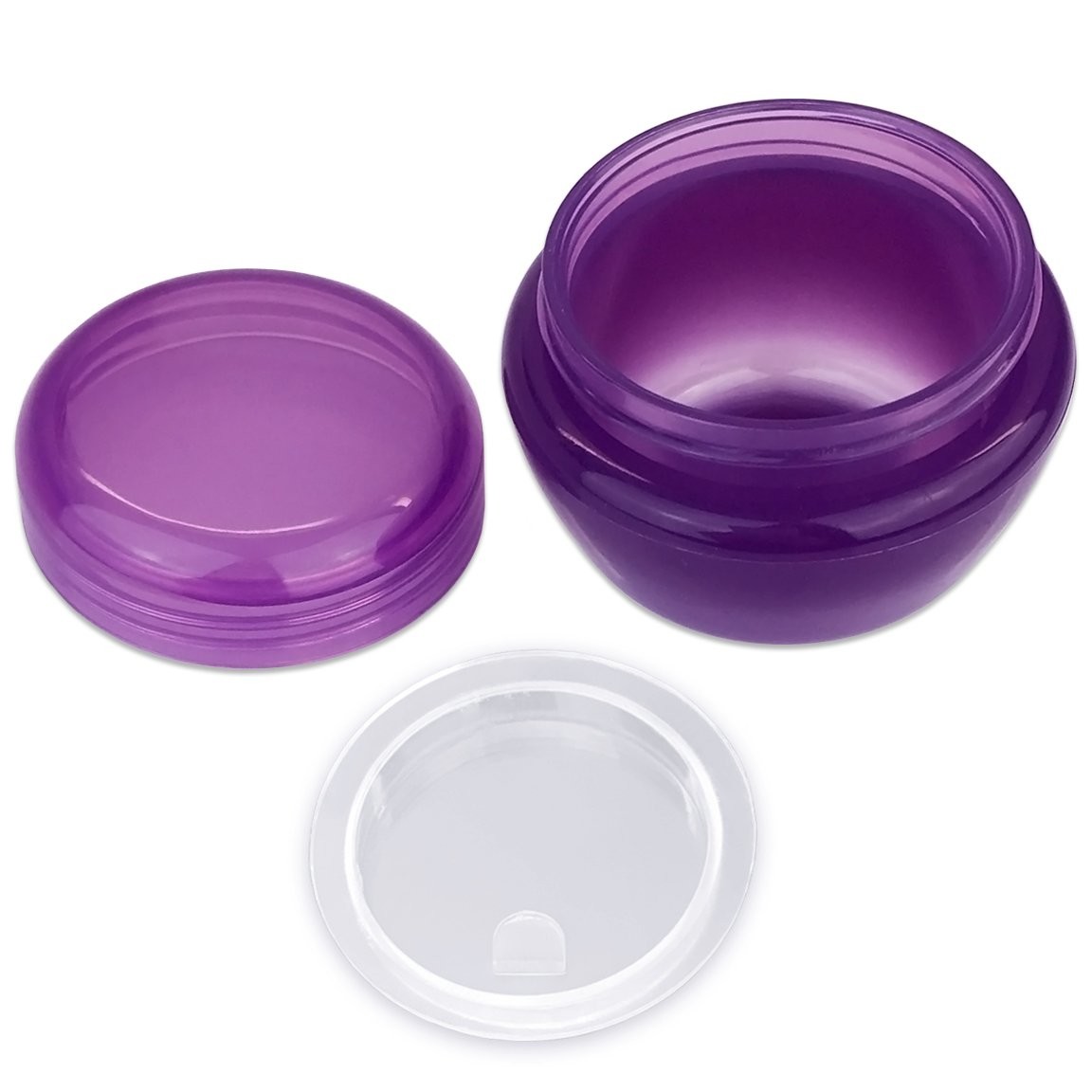 Eye Shadows Empty Cosmetic Jars Plastic Cream Jar With Inner Liners