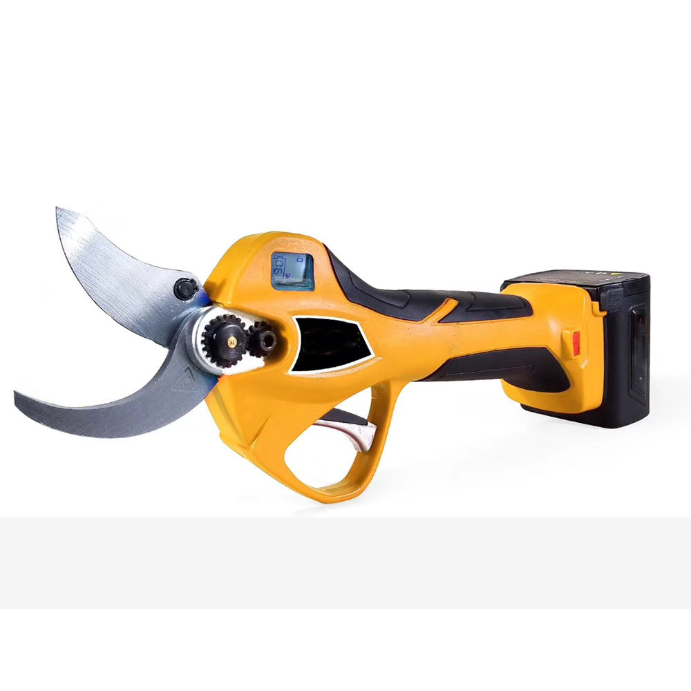 Swansoft New Designed Li-ion Battery Powered Tree Branch Cutting 4.0CM Electric Pruner with LED