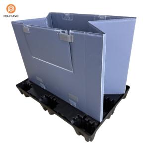 Returnable Collapsible Foldable Plastic Pallet Box For Auto Parts