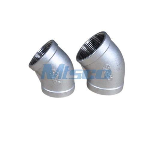 NPT 150 4 Inch Stainless Steel 45 Degree Elbow SS Pipe Elbow Water Transportatio