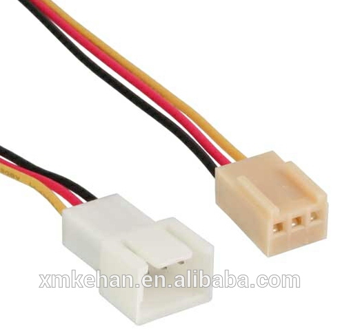 Europe Market Copper Conductor 3 Pin Connector Terminals for OEM UL RoHS Wire Harness