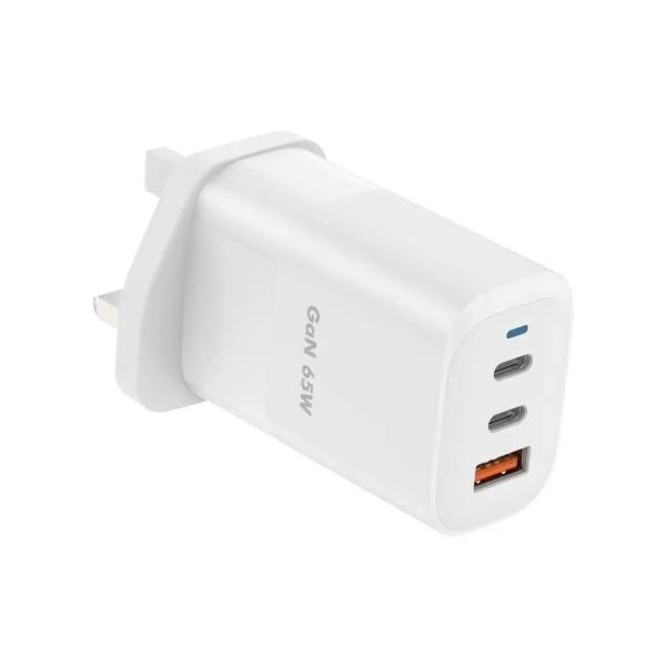 Quality 65W GaN Fast Charger With Inverter USB Type C Multiport Phone Power Adapter for sale