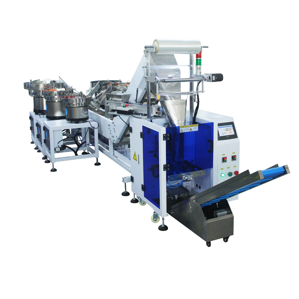 6 Drums Mixing Products Hardware Screw Packaging Machinery Automatic Packaging Machine