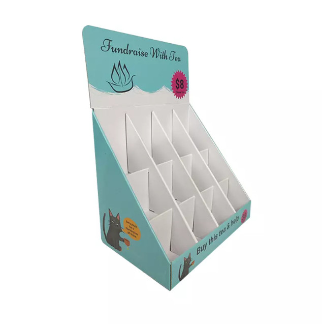 Corrugated Cardboard Countertop POP Display For Supermarkets Retail Stores