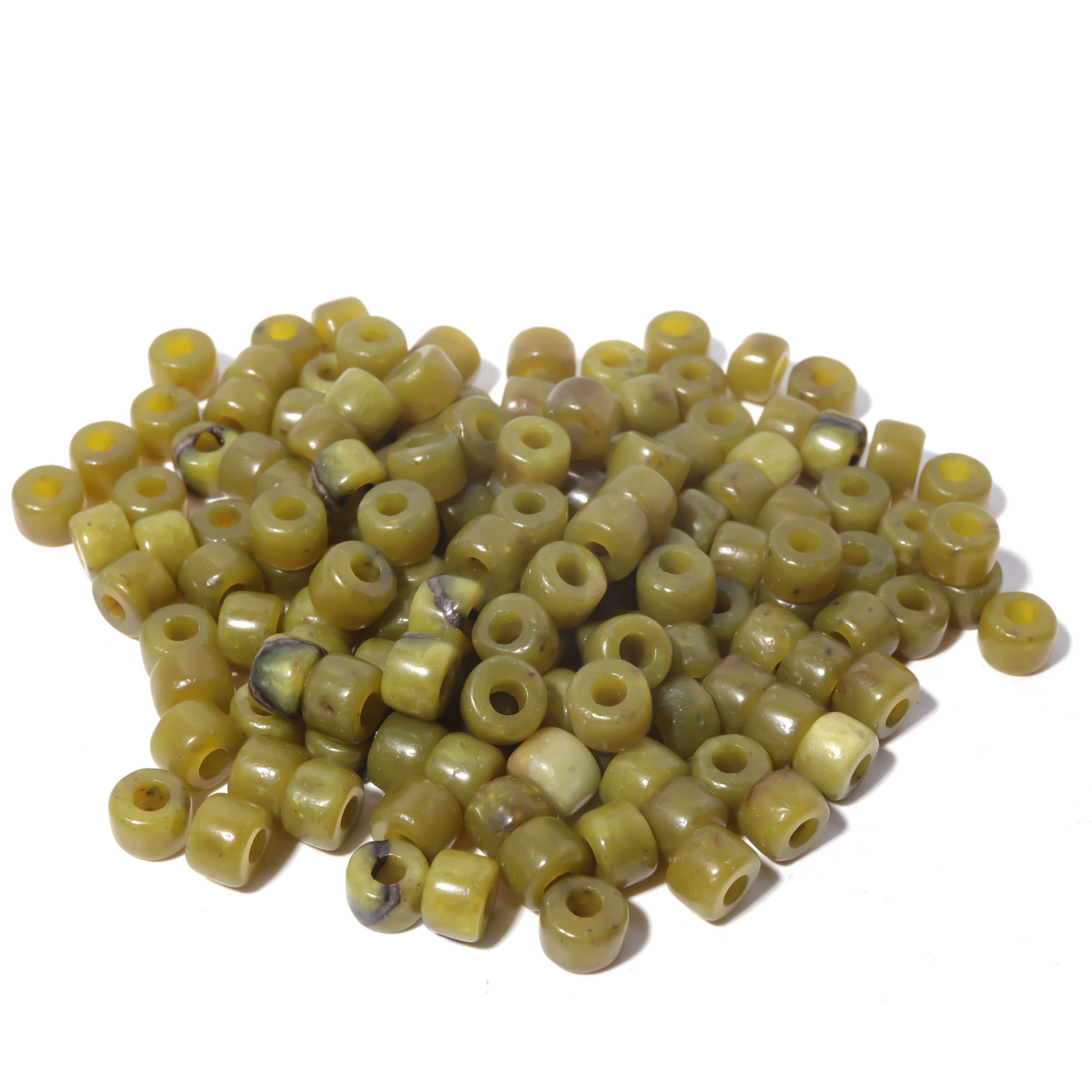 100 Colors Gemstone Forte Beads 6*8mm*2.0 Holes DIY Patterns With Rope