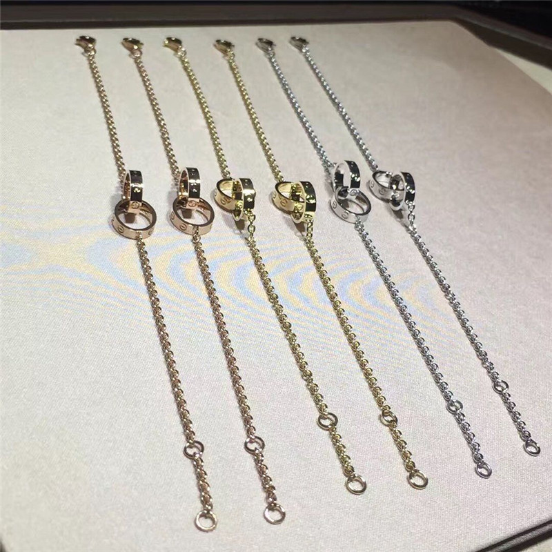 C love bracelet 18k gold white gold yellow gold rose gold diamond bracelet Jewelry factory in Shenzhen, China
