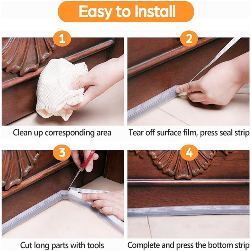Silicone Weather Stripping For Doors Wearable Door Window Sealing Strips