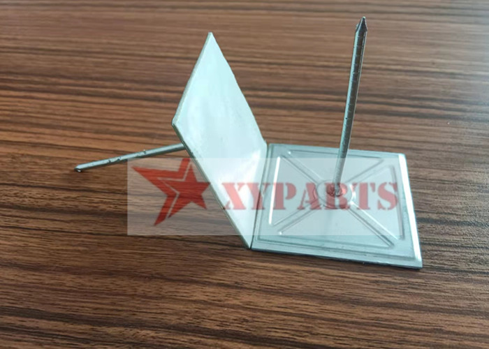 50x50mm Galvainzed Based Rock Wool Insulation Pin With Self Locking Washer