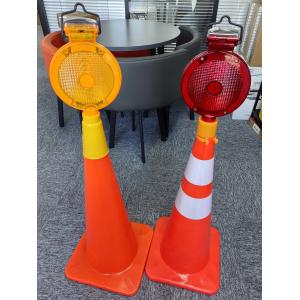 China Solar Led Road Safety Warning Light Emergency Roadside Safety Led Caution Light Solar Pc Led Beacon Traffic Warning Cone on sale
