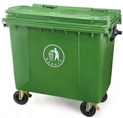 cheap large size plastic garbage trash bin