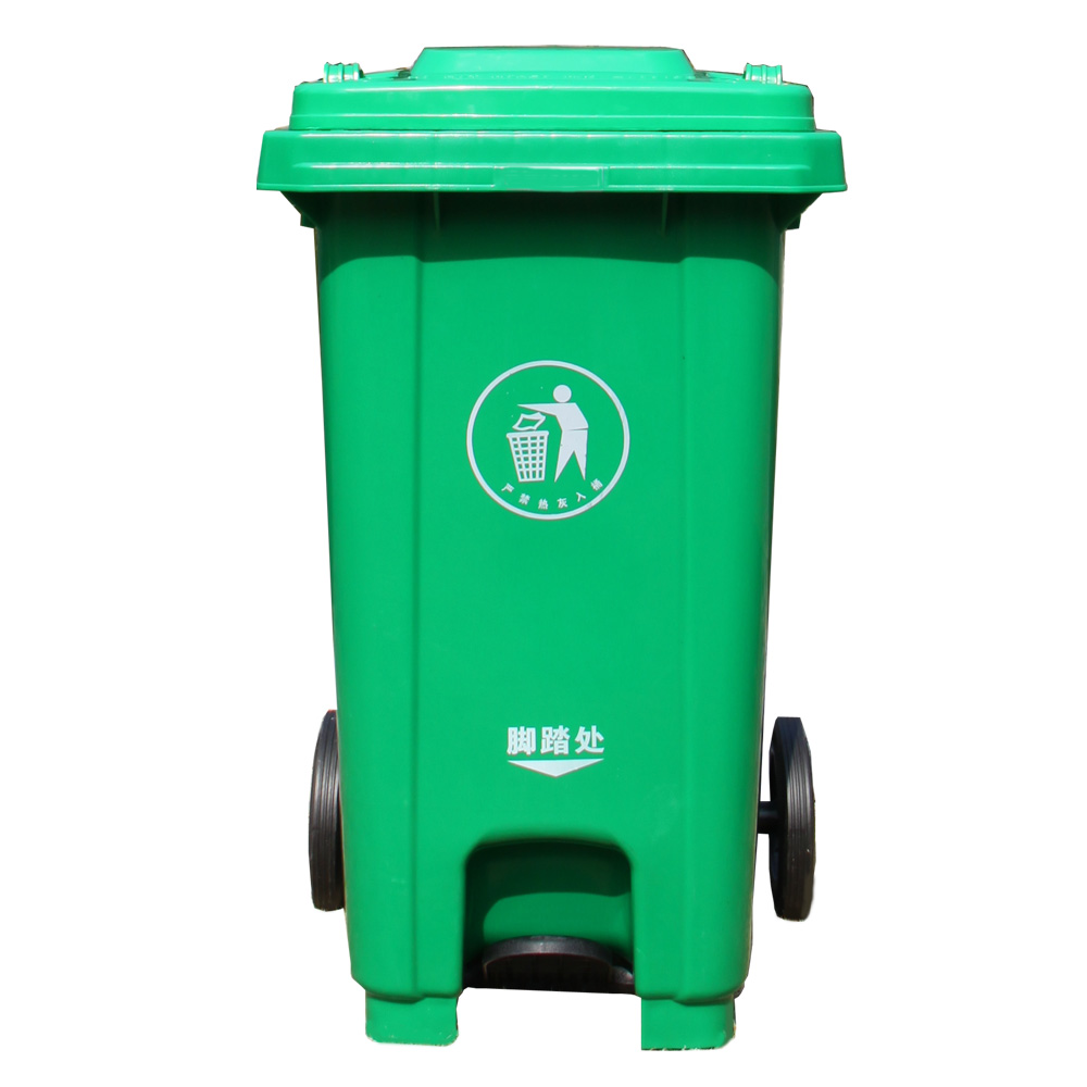 Recycled garbeg 1100 liter hdpe wheeled plastic waste dustbin garbage bin waste
