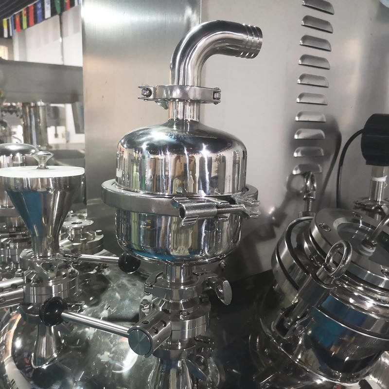Ailusi 200 L Hydraulic Lifting Paste Blender Bottom Homogenizer Cosmetics Cream Making Machine Emulsifier Mixer