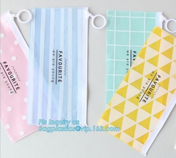 wholesale slider zipper pvc pouch clear vinyl pvc Zip lockk bag, slider zipper