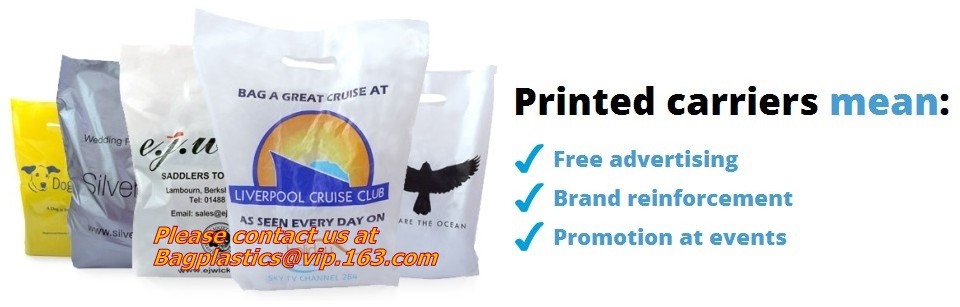 Custom logo HDPE / LDPE patch handle die cut plastic shopping bag for carrying bread,Die Cut Handle Shopping Bag bagease
