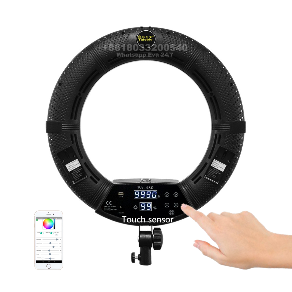 FE-480II Wall mount ring light 18'' 45cm for Live Streaming Game tiktok Makeup Beauty Video Studio Photo Circle Lamp