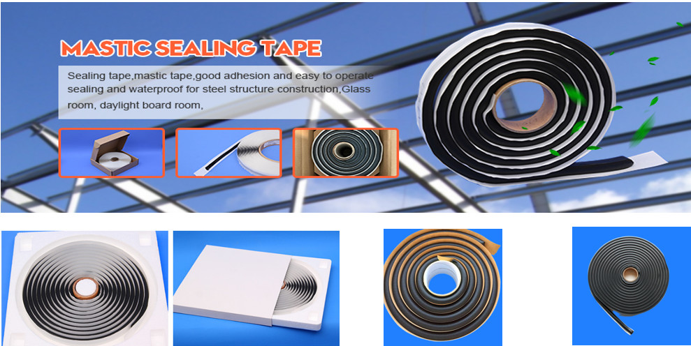 3m Length Mastic Tape with 17mmX17mm Black